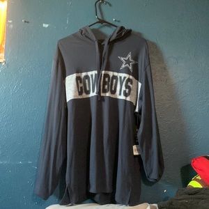Navy Blue Cowboys Hood Tee. Brand New Never Worn